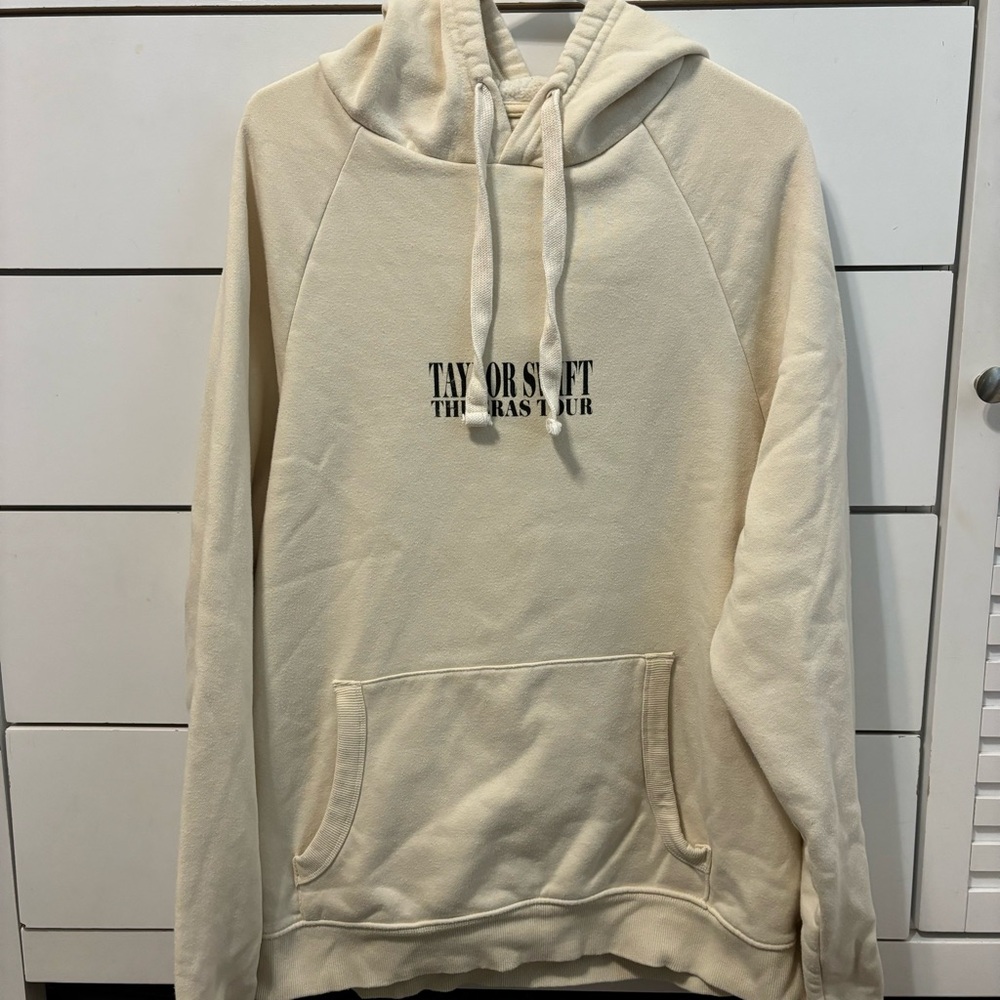 Taylor Swift The Era’s Tour Hoodie Sweatshirt Cream - Picture 2 of 7